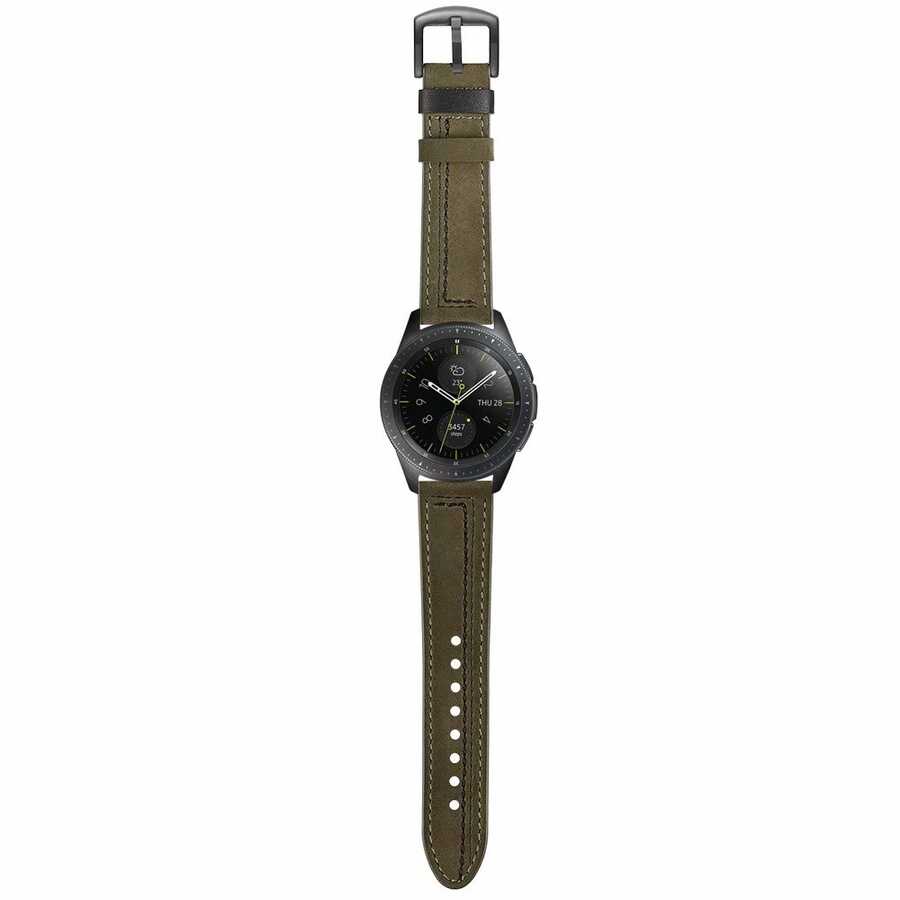​​Samsung Galaxy Watch 42mm Uyumlu (20mm) KRD-19 Deri Kordon - 9