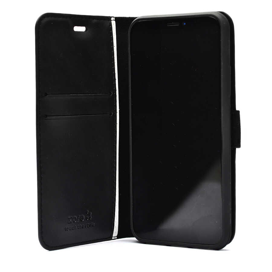 Realme C2 Uyumlu Kılıf Zore Kar Deluxe Kapaklı Kılıf - 5