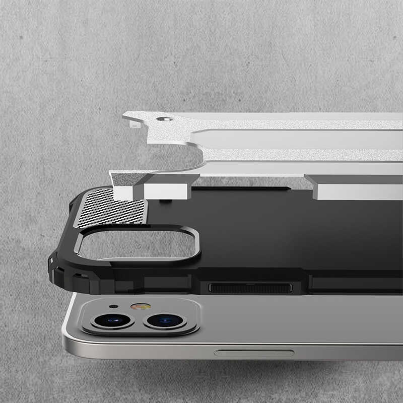 Apple iPhone 12 Uyumlu Kılıf Zore Crash Silikon Kapak - 4