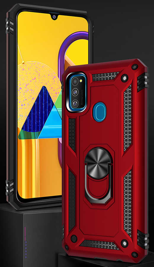Samsung Galaxy M21 Uyumlu Kılıf Zore Vega Kapak - 5