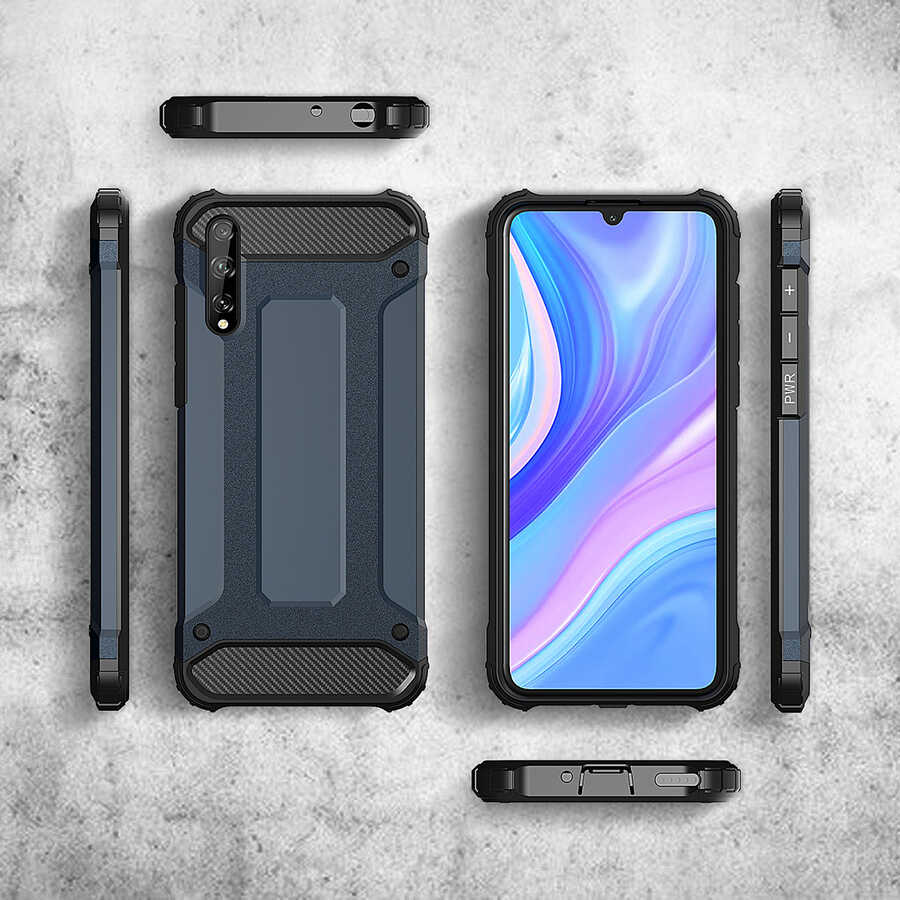Huawei P Smart S Uyumlu (Y8P) Kılıf Zore Crash Silikon Kapak - 4