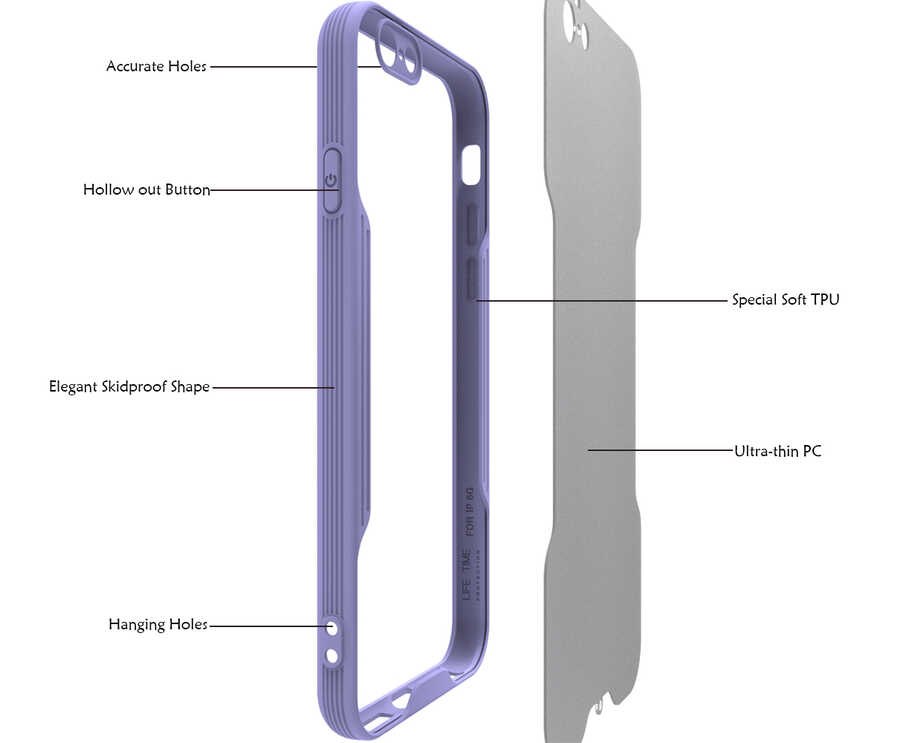 Apple iPhone 6 Uyumlu Kılıf Zore Parfe Kapak - 2