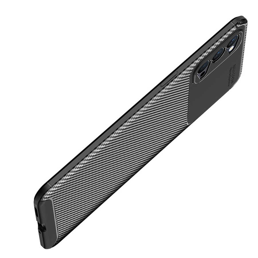 Oppo Reno 4 Uyumlu Kılıf Zore Negro Silikon Kapak - 7