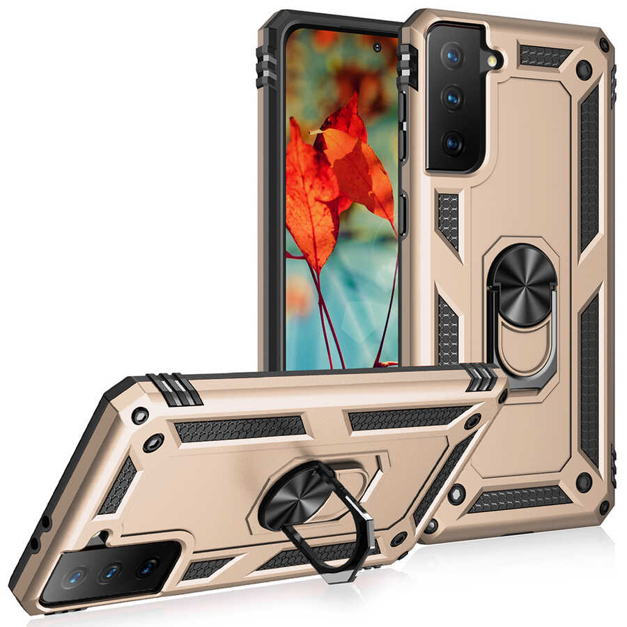 Samsung Galaxy S21 Uyumlu Kılıf Zore Vega Kapak - 1
