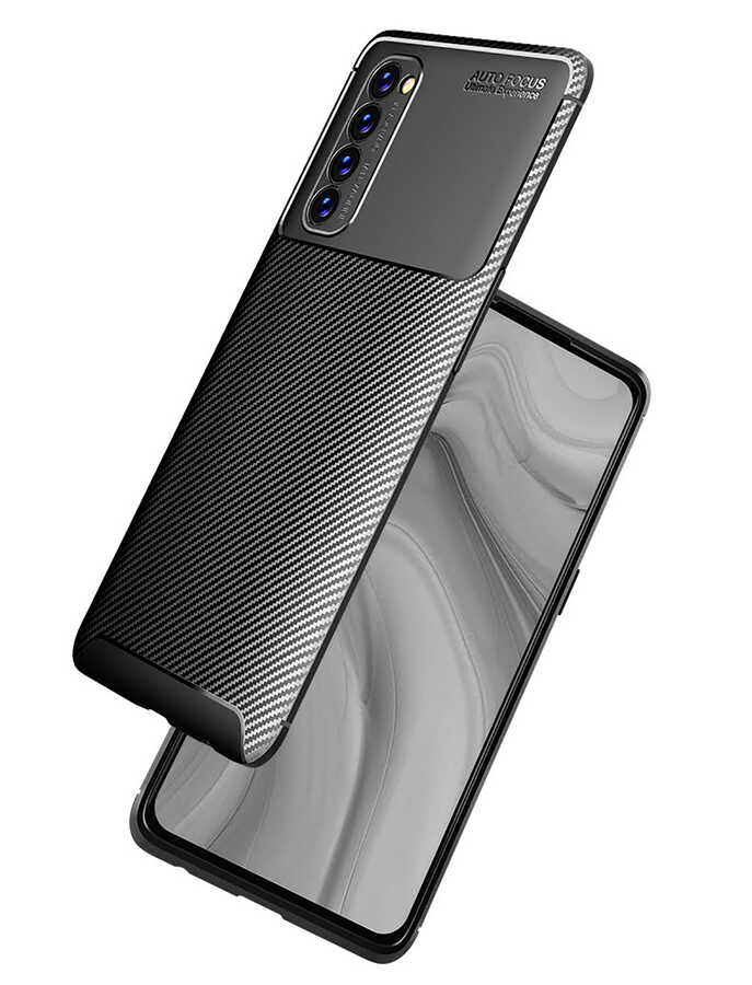 Oppo Reno 4 Pro 4G Uyumlu Kılıf Zore Negro Silikon Kapak - 3