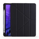 Apple iPad Pro 12.9 2020 Uyumlu (4.Nesil) Kılıf Zore Tri Folding Kalem Bölmeli Standlı Kılıf - 1