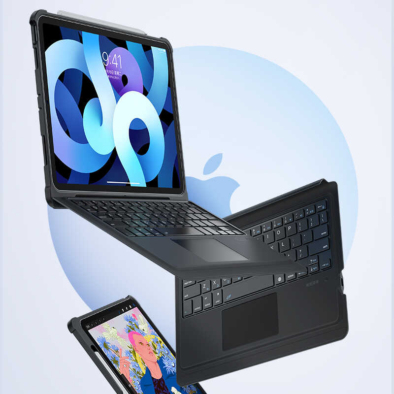 Apple iPad Pro 11 2020 Uyumlu (2.Nesil) Benks Multifunctional Kablosuz Klavyeli Kılıf - 2