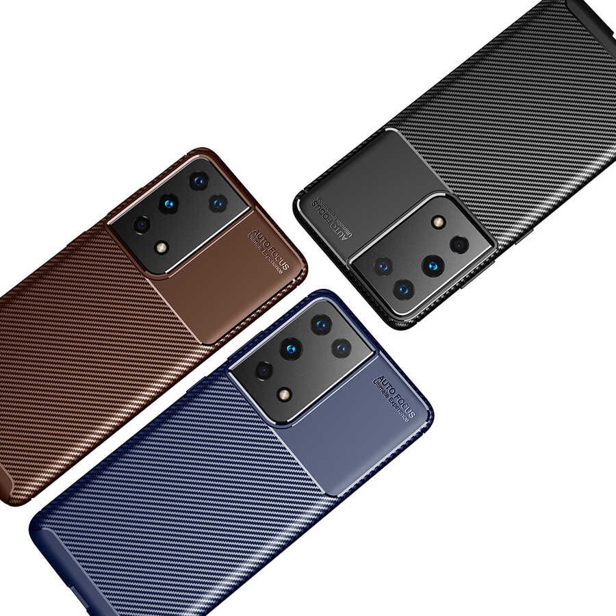 Samsung Galaxy S21 Ultra Uyumlu Kılıf Zore Negro Silikon Kapak - 4