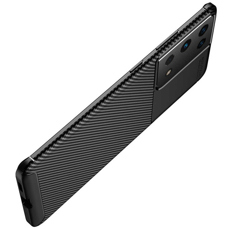 Samsung Galaxy S21 Ultra Uyumlu Kılıf Zore Negro Silikon Kapak - 6