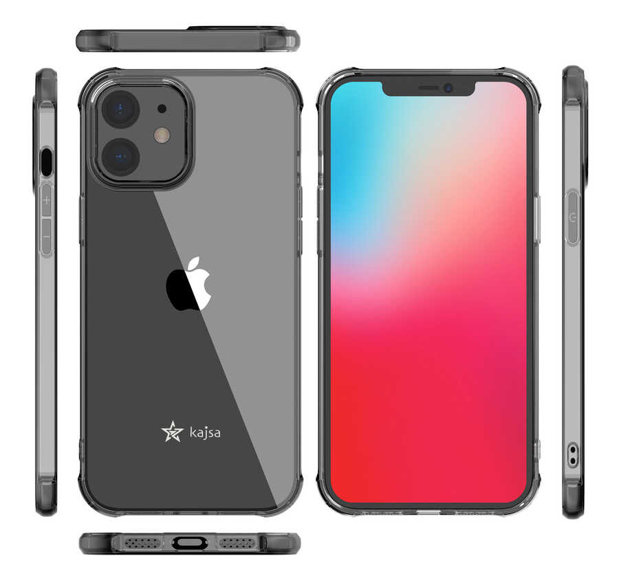 Apple iPhone 12 Uyumlu Kılıf Kajsa Transparent Kapak - 1