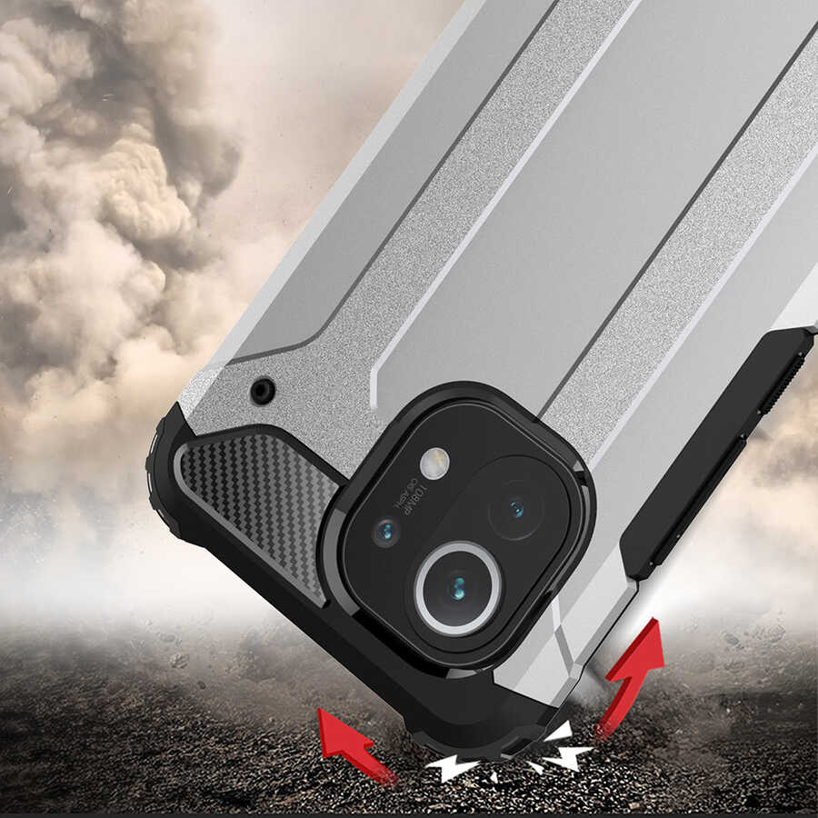 Xiaomi Mi 11 Uyumlu Kılıf Zore Crash Silikon Kapak - 3