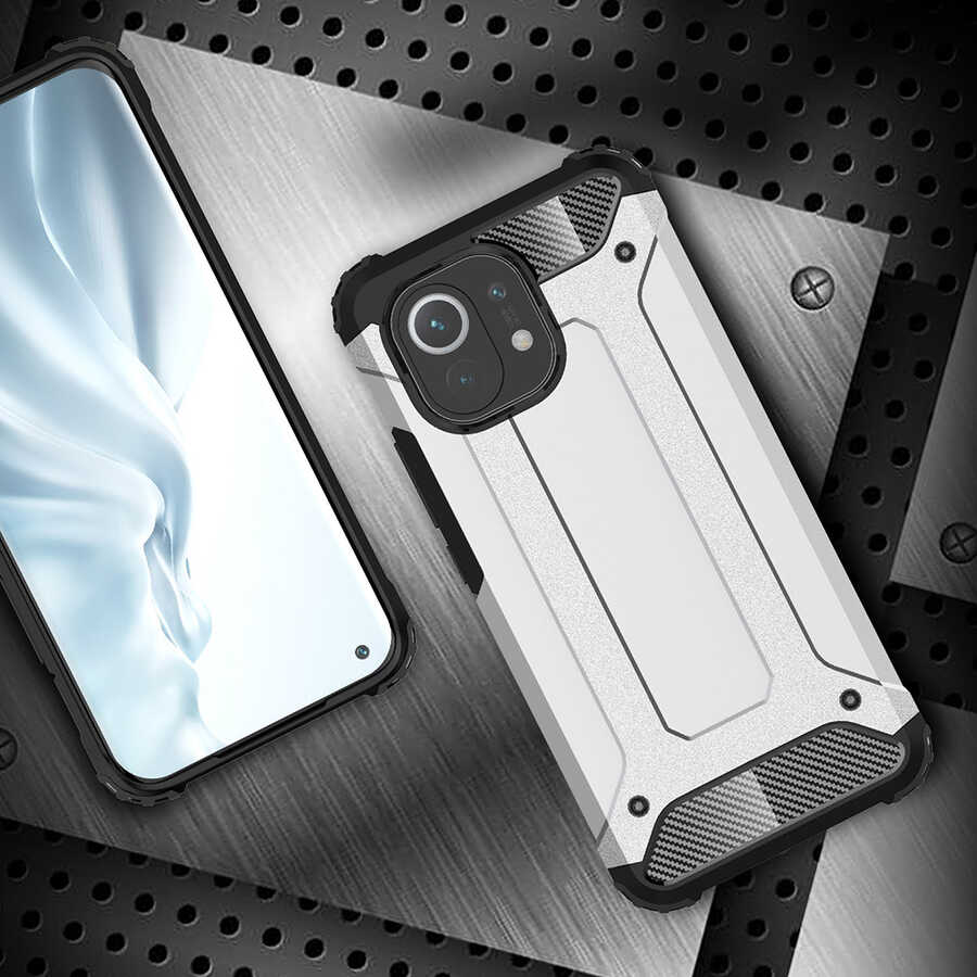Xiaomi Mi 11 Uyumlu Kılıf Zore Crash Silikon Kapak - 6