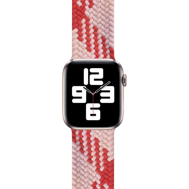 Apple Watch 44mm Uyumlu Wiwu Braided Solo Loop Contrast Color Small Kordon - 11