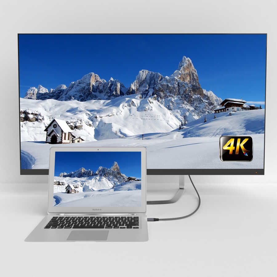 Qgeem QG-UA13 Type-C To Display Port Kablo - 12