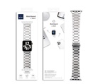Apple Watch 38mm Uyumlu Wiwu Ultra Thin Steel Belt Three Beads Metal Kordon - 8