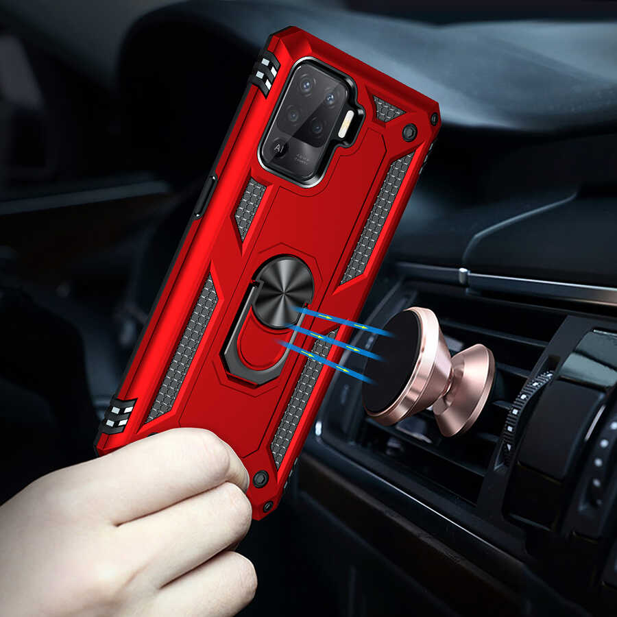 Oppo Reno 5 Lite Uyumlu Kılıf Zore Vega Kapak - 5