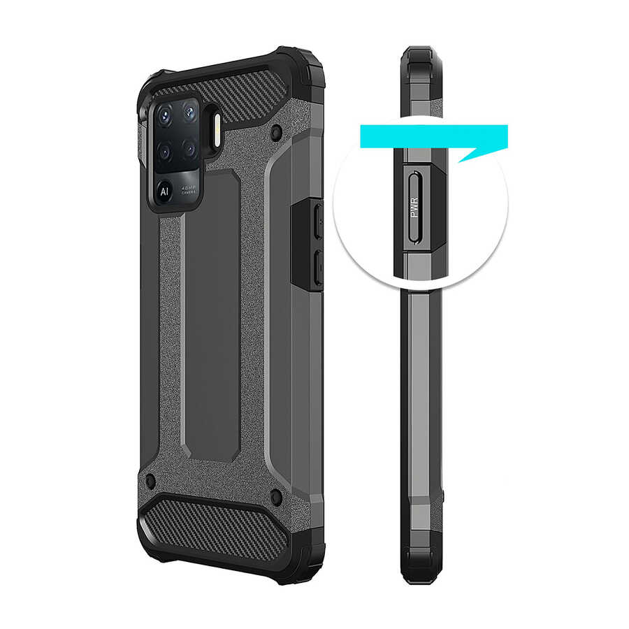 Oppo Reno 5 Lite Uyumlu Kılıf Zore Crash Silikon Kapak - 7