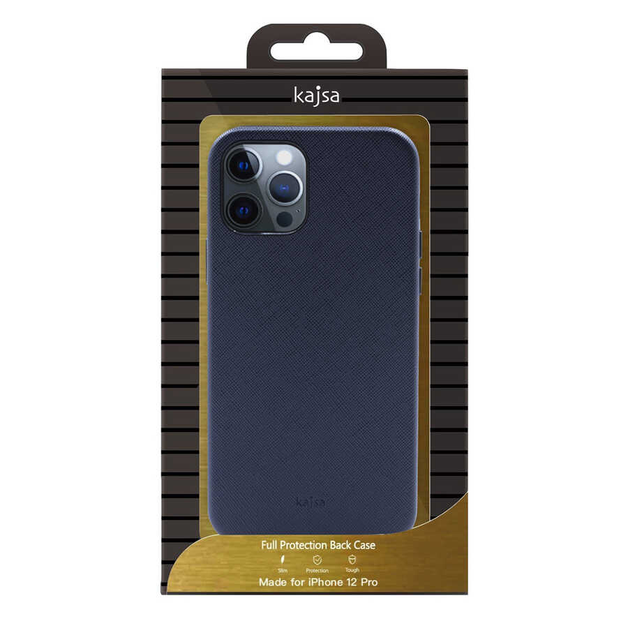 Apple iPhone 12 Uyumlu Kılıf ​Kajsa Woven Kapak - 2