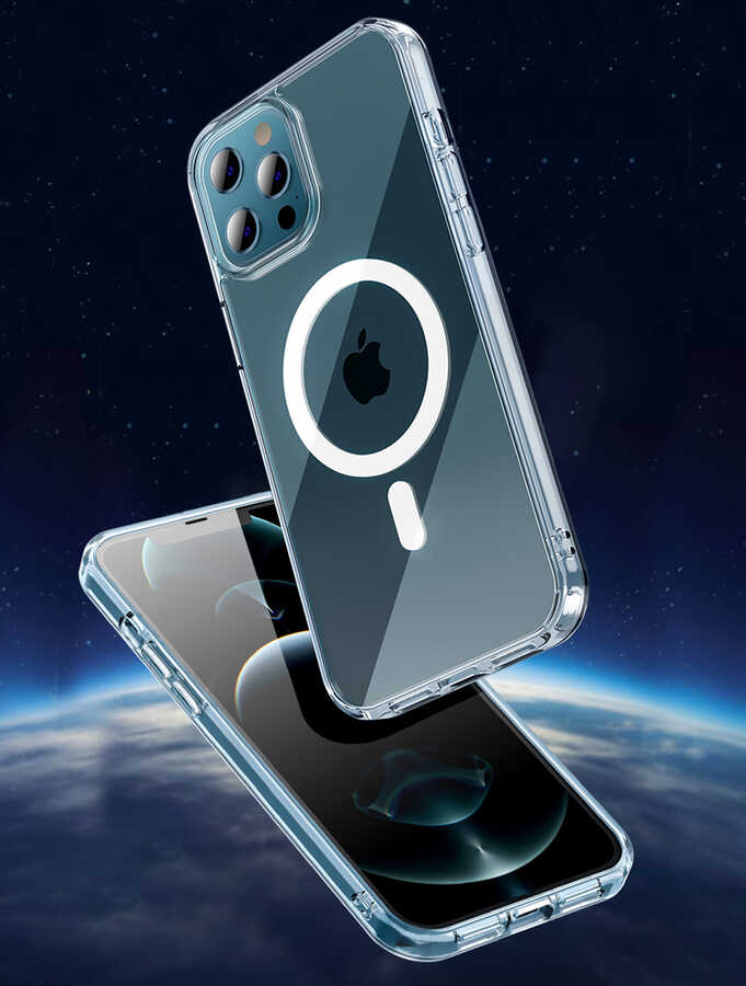 Apple iPhone 13 Pro Uyumlu Kılıf Wiwu Magnetic Crystal Kapak - 3