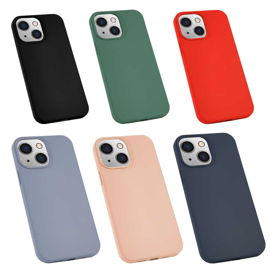 Apple iPhone 13 Uyumlu Kılıf Zore Silk Silikon - 1