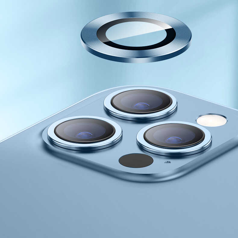 Apple iPhone 13 Pro Max Uyumlu CL-02 Kamera Lens Koruyucu - 5