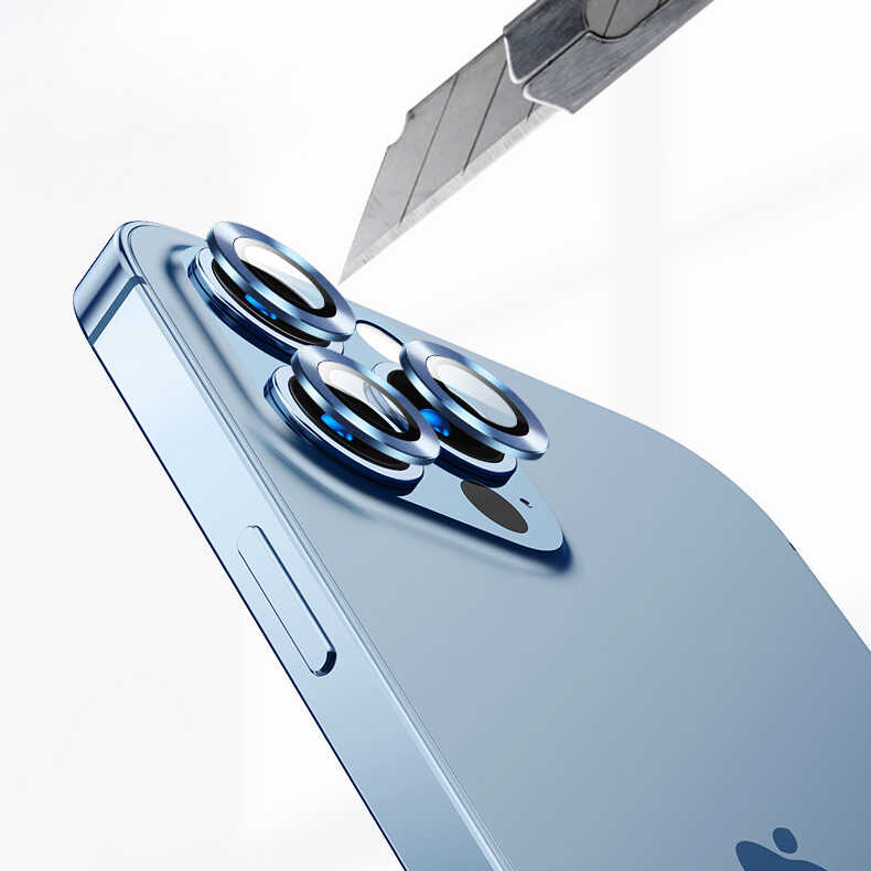 Apple iPhone 13 Pro Max Uyumlu CL-02 Kamera Lens Koruyucu - 13