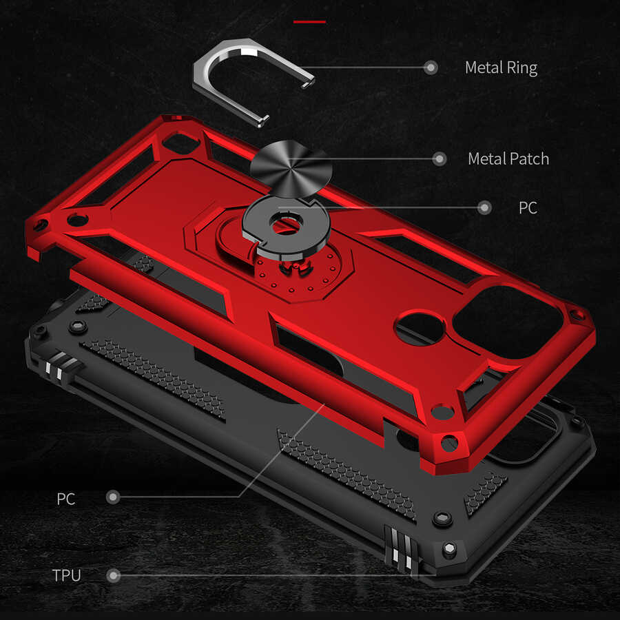 Realme C21 Uyumlu Kılıf Zore Vega Kapak - 6