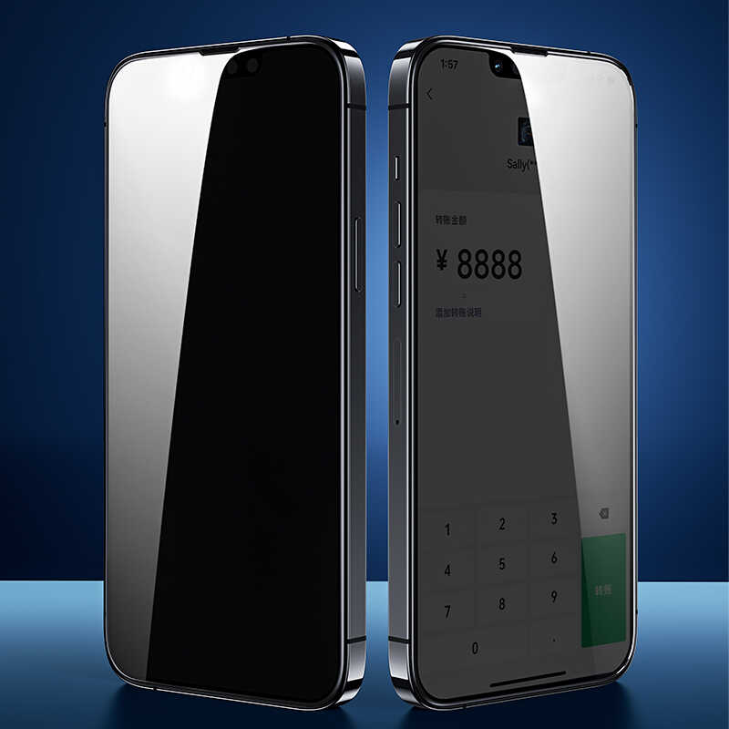 Apple iPhone 13 Pro Uyumlu Benks V Pro Privacy Ekran Koruyucu - 6