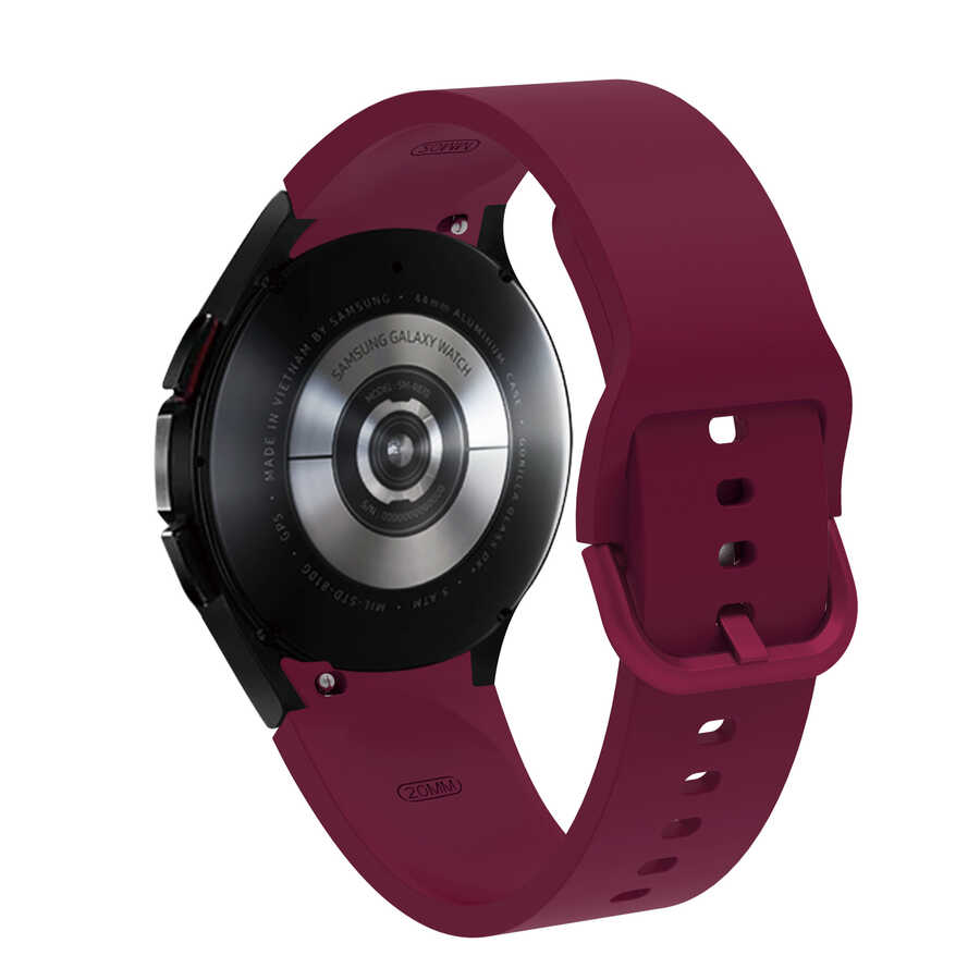 Samsung Galaxy Watch 4 44mm Uyumlu KRD-50 Silikon Kordon - 5