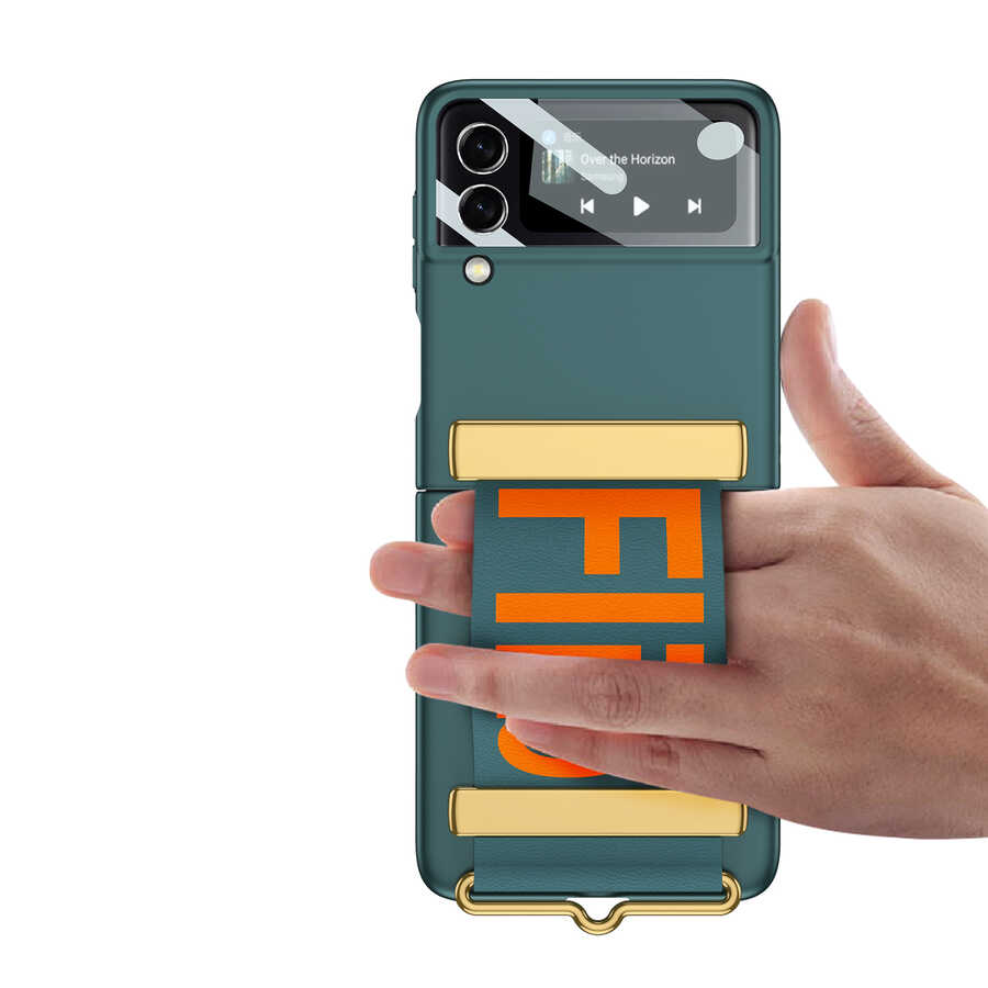 Samsung Galaxy Z Flip 3 Uyumlu Kılıf Zore Flio Kıpta Kapak - 10