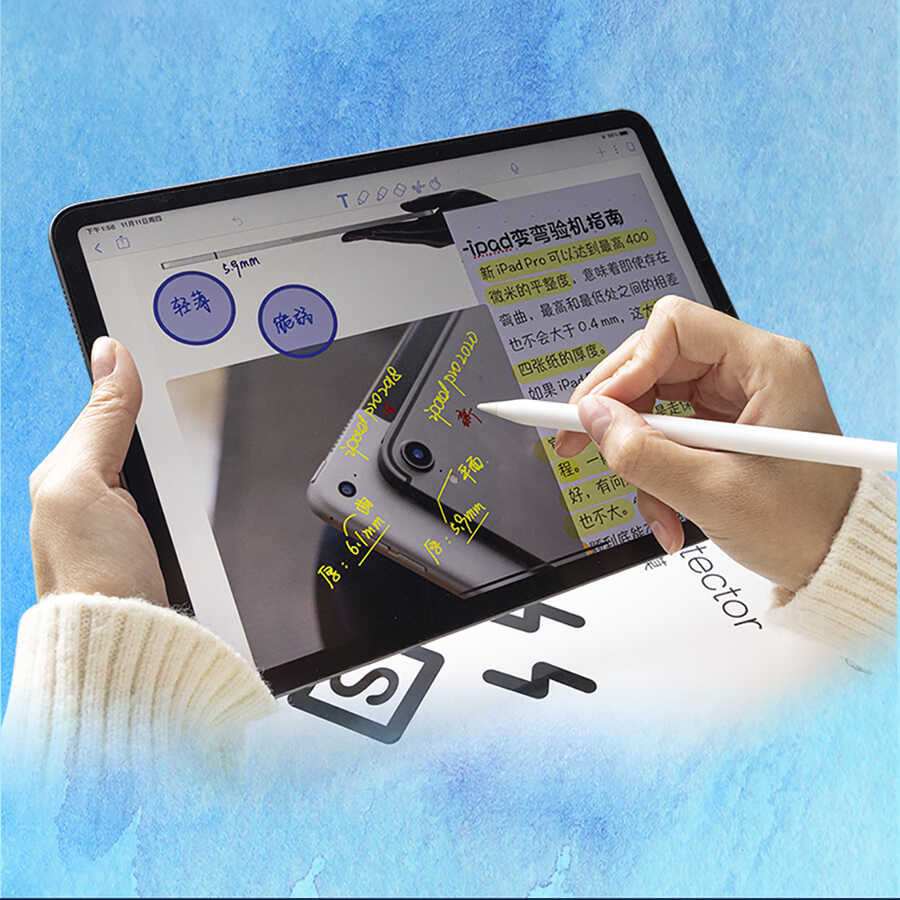 Apple iPad 5 Air Uyumlu Wiwu Removable Mıknatıslı Ekran Koruyucu - 3