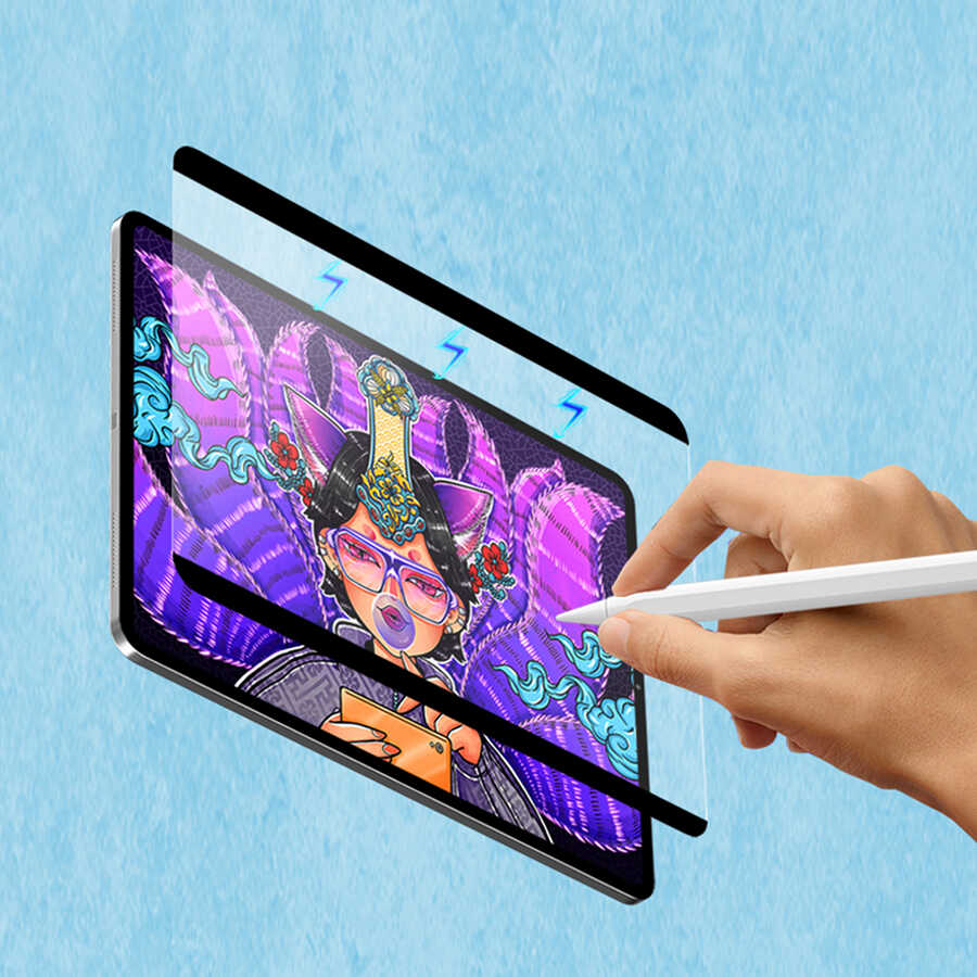 Apple iPad 5 Air Uyumlu Wiwu Removable Mıknatıslı Ekran Koruyucu - 11