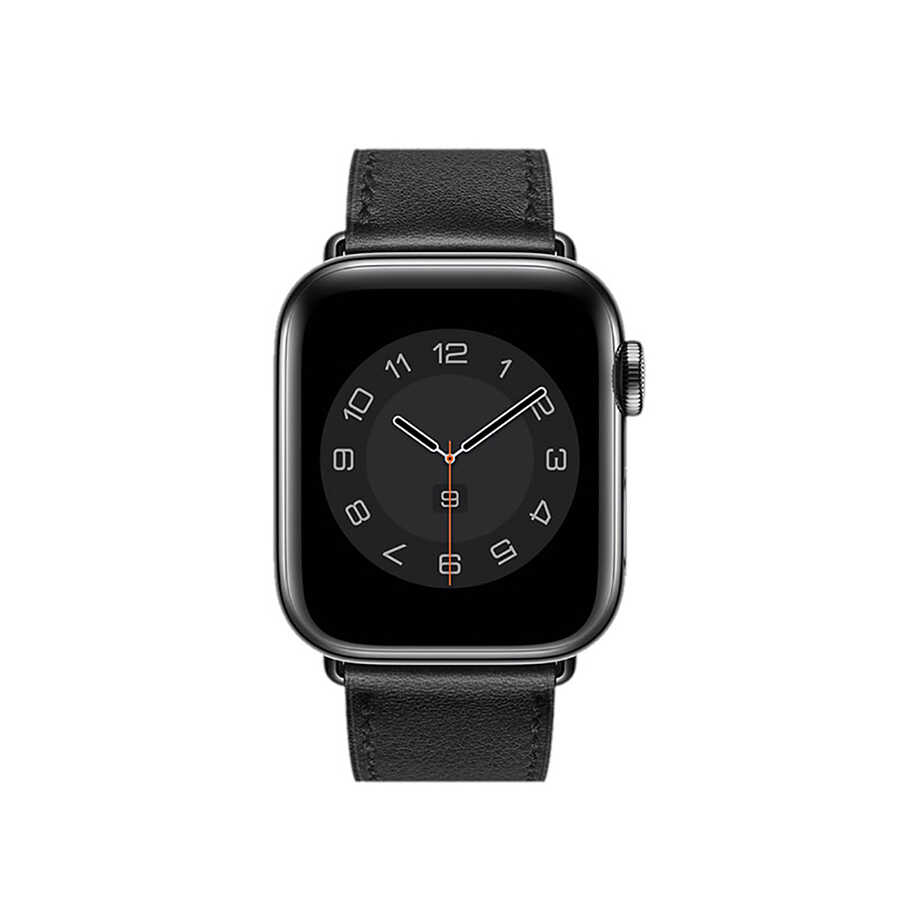 Apple Watch 7 45mm Uyumlu Wiwu Attleage Watchband Hakiki Deri Kordon - 1