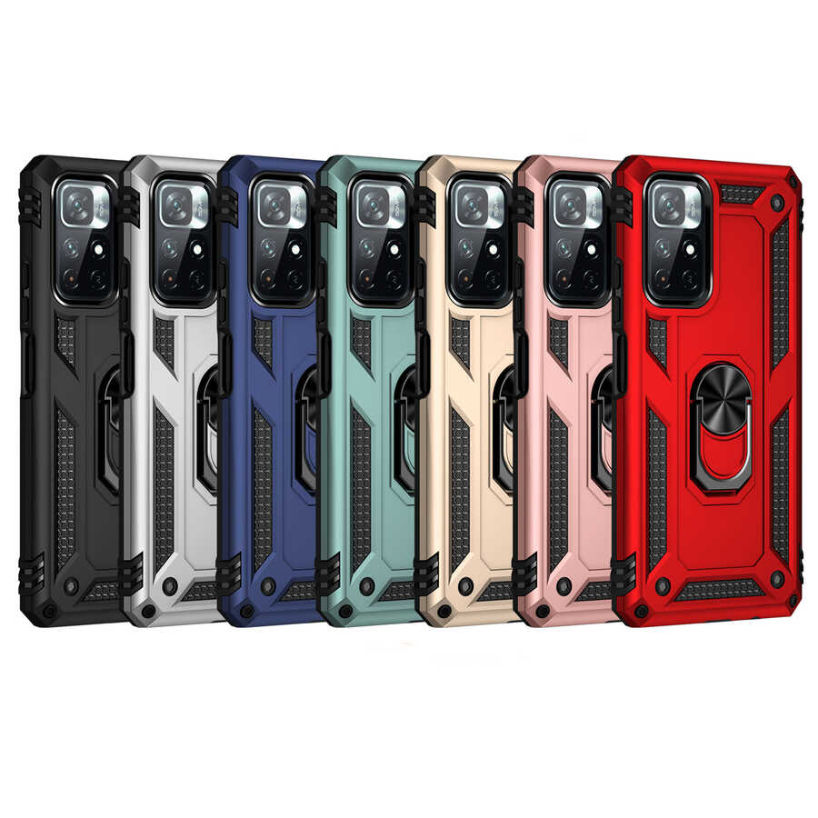 Xiaomi Poco M4 Pro 5G Uyumlu Kılıf Zore Vega Kapak - 5
