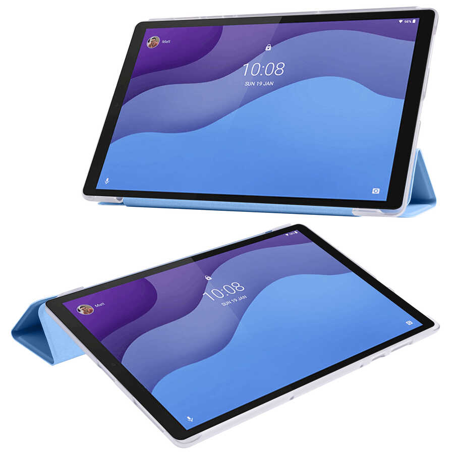 Lenovo M10 TB-X306F Gen.2 Uyumlu Zore Smart Cover Standlı 1-1 Kılıf - 3
