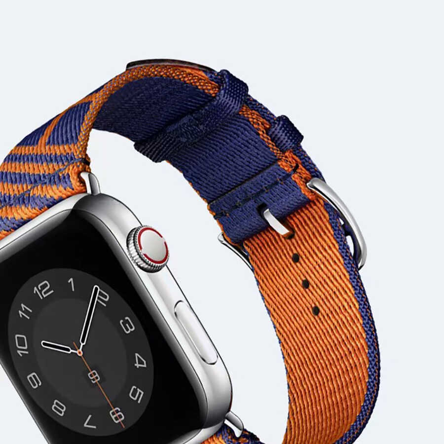 Apple Watch 38mm Uyumlu KRD-51 Hasır Kordon - 9