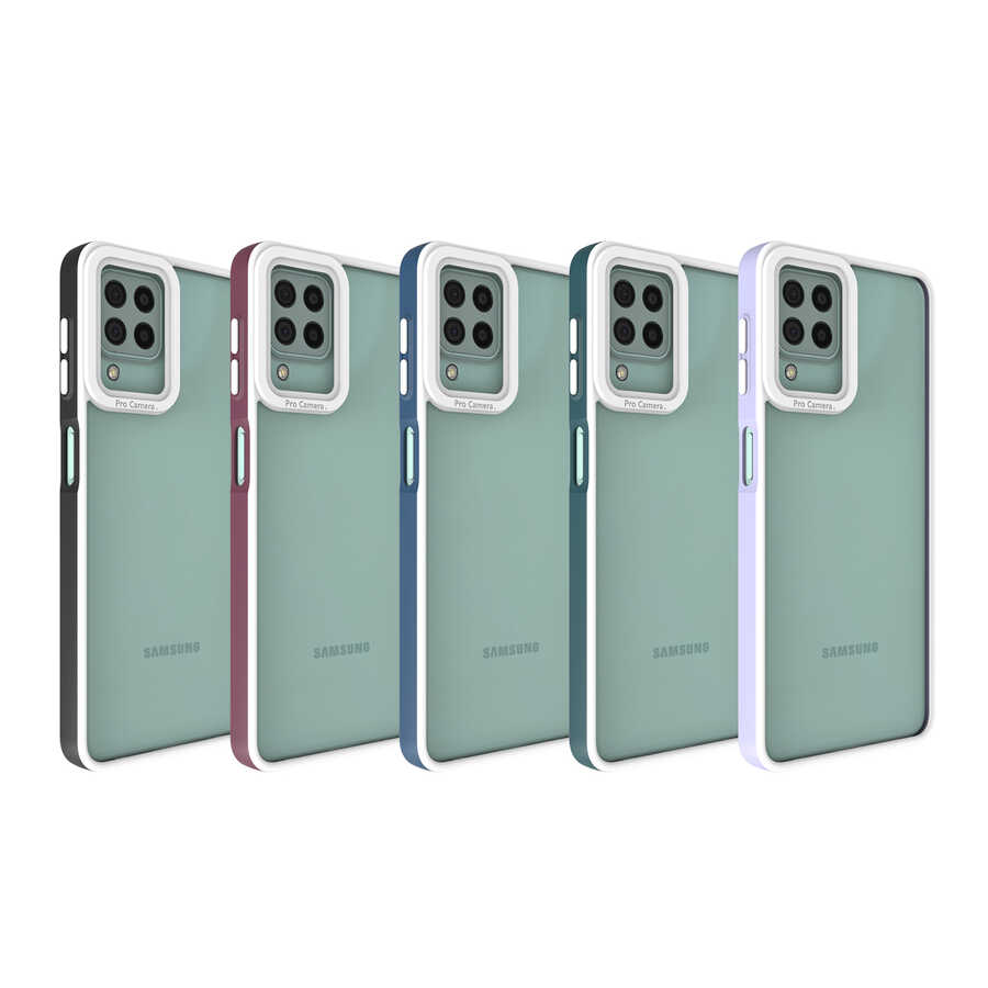 Samsung Galaxy M22 Uyumlu Kılıf Zore Mima Kapak - 1