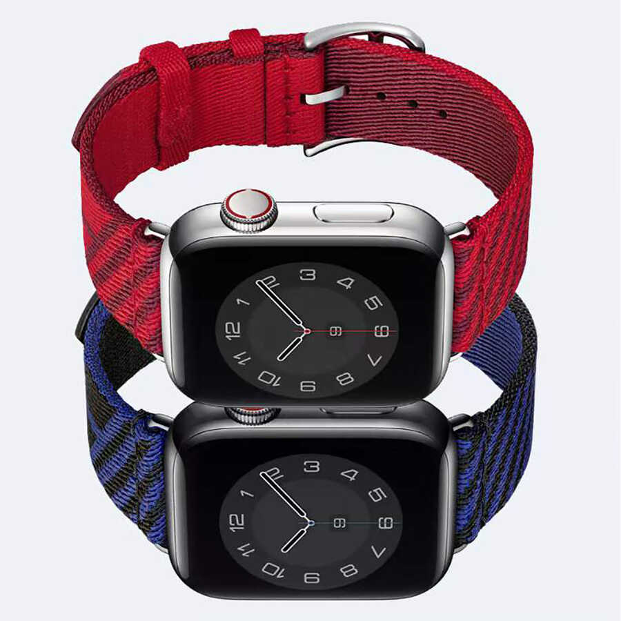Apple Watch 7 41mm Uyumlu KRD-51 Hasır Kordon - 3
