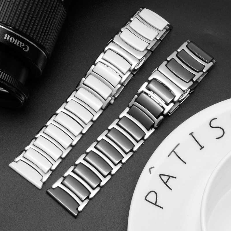 Huawei Watch GT 3 46mm Uyumlu Seramik Metal Kordon - 5