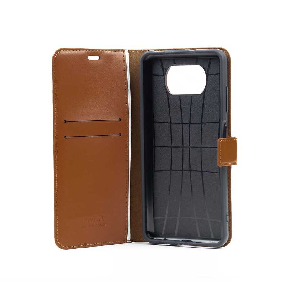 Tecno Camon 18 Uyumlu Kılıf Zore Kar Deluxe Kapaklı Kılıf - 1