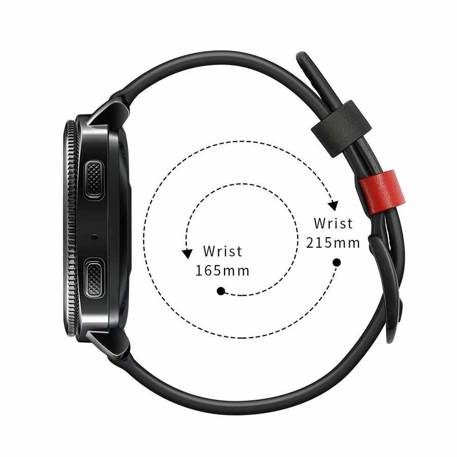 Huawei Watch GT 3 46mm Uyumlu KRD-19 Deri Kordon - 6