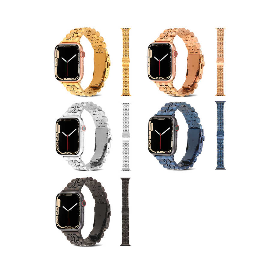 ​​​Apple Watch 40mm Uyumlu KRD-54 Metal Kordon - 14