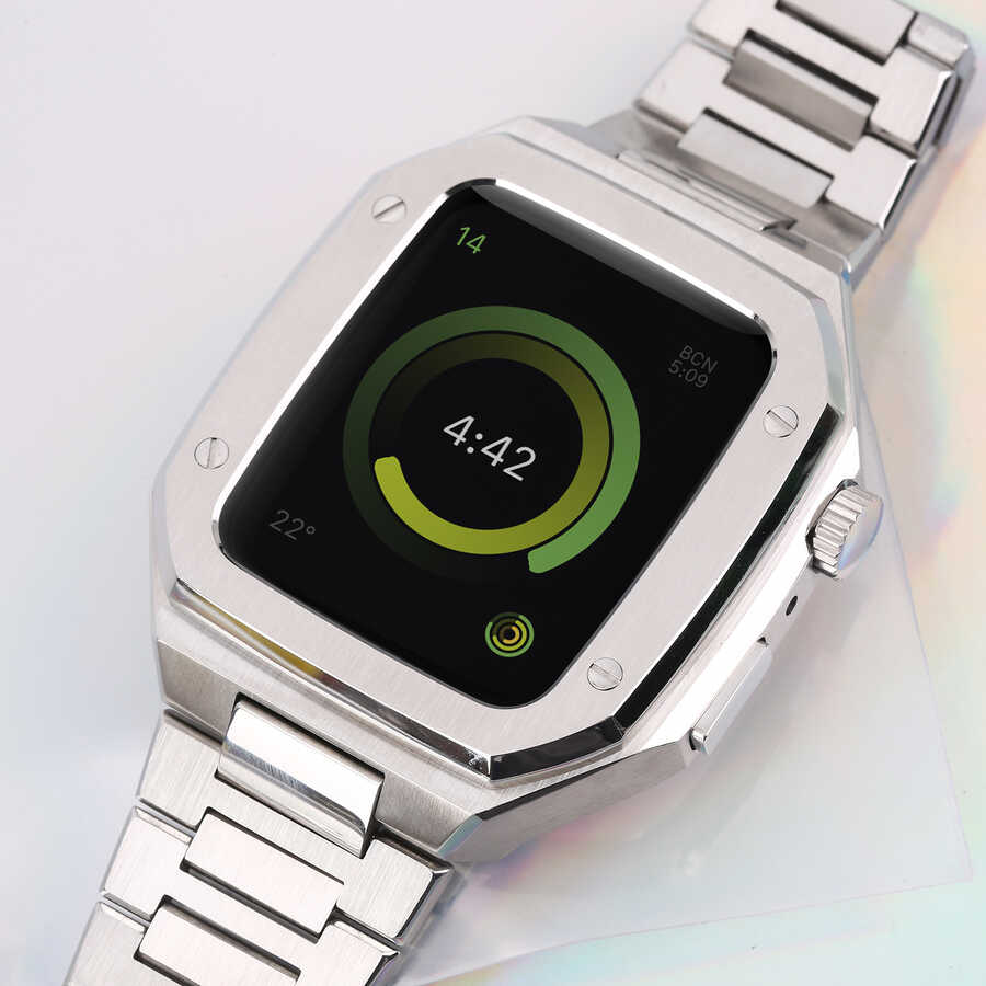 Apple Watch 44mm Uyumlu Zore KRD-64 Metal Kordon - 4