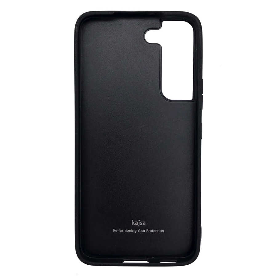 Samsung Galaxy S22 Plus Uyumlu Kılıf ​Kajsa Pearl Pattern Hakiki Deri Kapak - 1