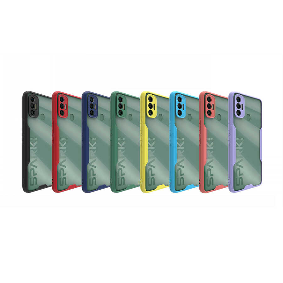 Tecno Spark 7T Uyumlu Kılıf Zore Parfe Kapak - 1