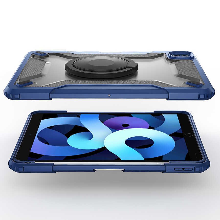 Apple iPad 10.2 2021 Uyumlu (9.Nesil) Wiwu Mecha Dönebilen Standlı Tablet Kılıfı - 4