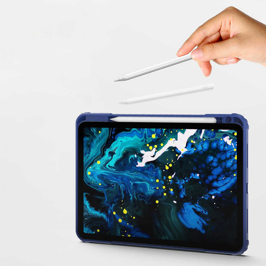 Apple iPad Pro 11 2021 Uyumlu (3.Nesil) Wiwu Mecha Dönebilen Standlı Tablet Kılıfı - 13