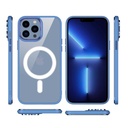 Apple iPhone 13 Pro Uyumlu Kılıf Wireless Şarj Özellikli Zore Krom Magsafe Silikon Kapak - 1