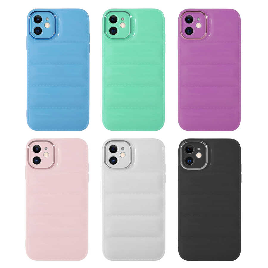 Apple iPhone 11 Uyumlu Kılıf Kamera Korumalı Parlak Airbag'li Zore Galya Kapak - 1