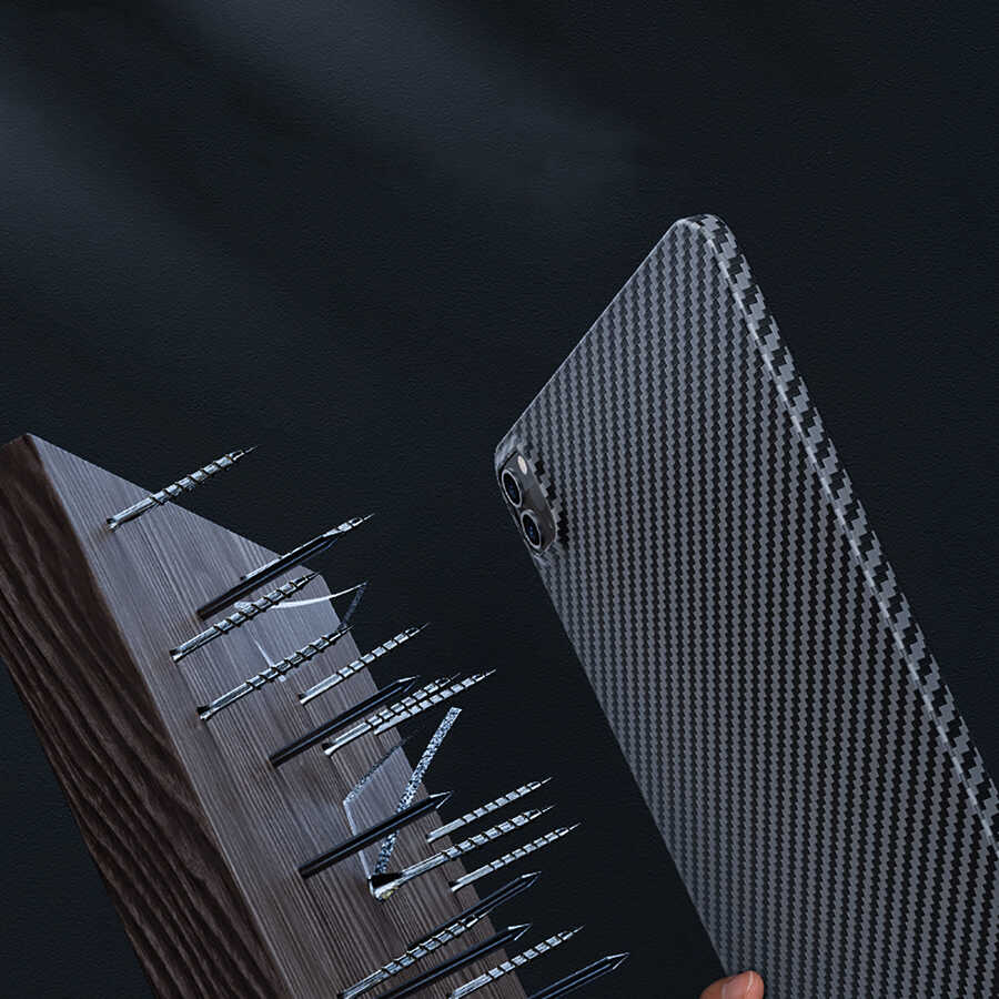 Apple iPad Pro 11 2020 Uyumlu (2.Nesil) Kılıf Benks Essential Kevlar Karbon Fiber Kapak - 3